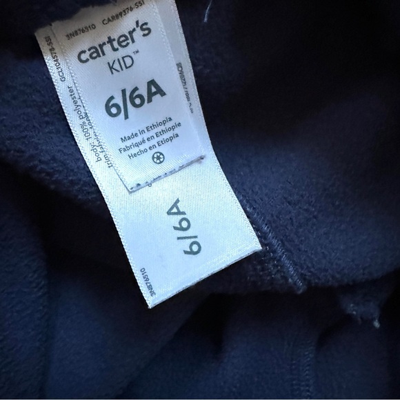 ⭐️ 5 for $25 Carter’s Navy Blue Kids Fleece Pants Size 6 - Picture 3 of 5